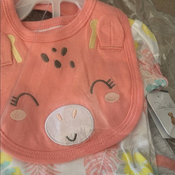 Newborn SET Tropical Giraffe Pink NEW 3-6 months - Picture 2 of 4